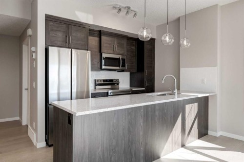 1411-250 Fireside View, Cochrane, AB - Indoor Photo Showing Kitchen With Upgraded Kitchen