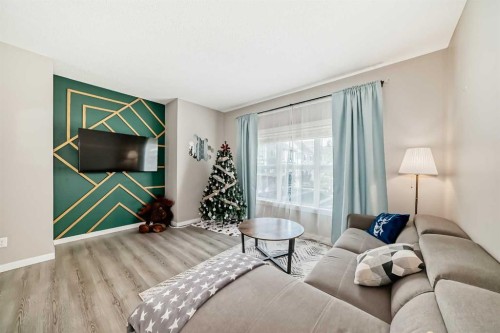 453-130 New Brighton Way Se, Calgary, AB - Indoor Photo Showing Living Room