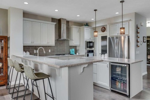 55 Sage Bluff Green Nw, Calgary, AB - Indoor Photo Showing Kitchen With Upgraded Kitchen