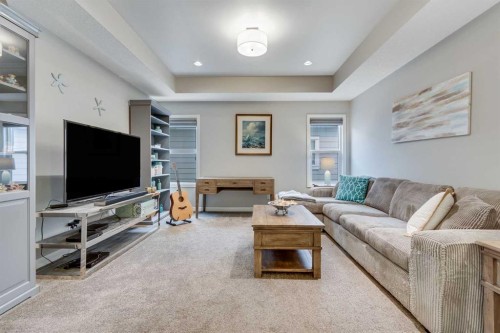 55 Sage Bluff Green Nw, Calgary, AB - Indoor Photo Showing Living Room