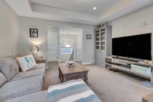 55 Sage Bluff Green Nw, Calgary, AB - Indoor Photo Showing Living Room