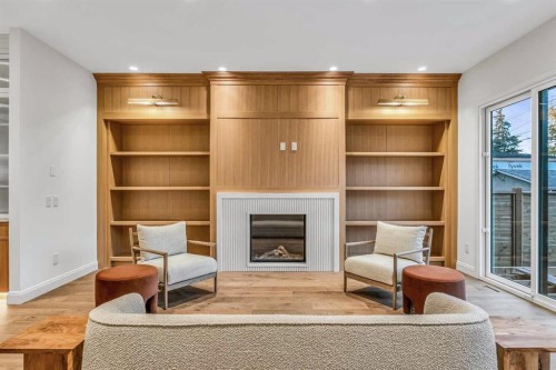 1222 8 Avenue Se, Calgary, AB - Indoor With Fireplace