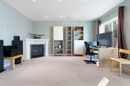 264 Windermere Drive, Chestermere, AB - Indoor With Fireplace