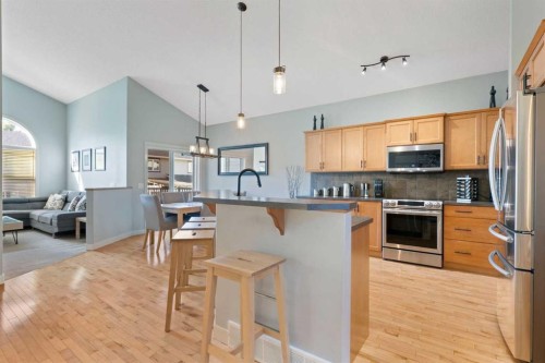 264 Windermere Drive, Chestermere, AB - Indoor Photo Showing Kitchen With Stainless Steel Kitchen
