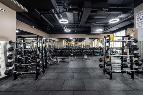 1503-220 12 Avenue Se, Calgary, AB - Indoor Photo Showing Gym Room