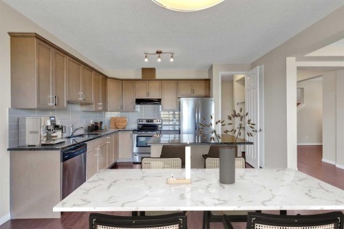 223 Cityscape Gardens Ne, Calgary, AB - Indoor Photo Showing Kitchen With Upgraded Kitchen