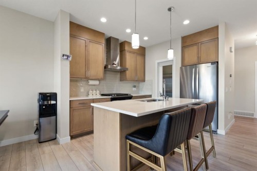 32 Cornerbrook Common Ne, Calgary, AB - Indoor Photo Showing Kitchen With Upgraded Kitchen