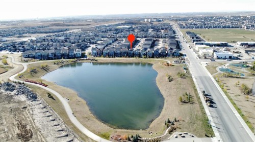 32 Cornerbrook Common Ne, Calgary, AB - Outdoor With Body Of Water With View
