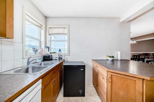 28-200 Hidden Hills Terrace Nw, Calgary, AB - Indoor Photo Showing Kitchen With Double Sink