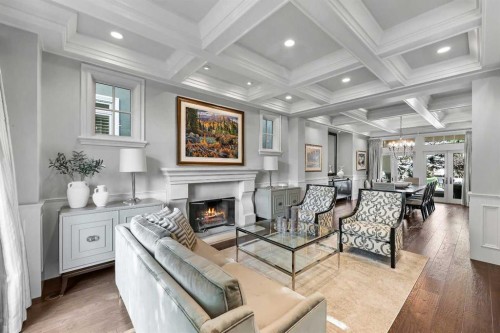 420 49 Avenue Sw, Calgary, AB - Indoor With Fireplace