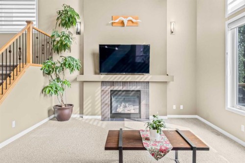 116 Willowmere Way, Chestermere, AB - Indoor With Fireplace