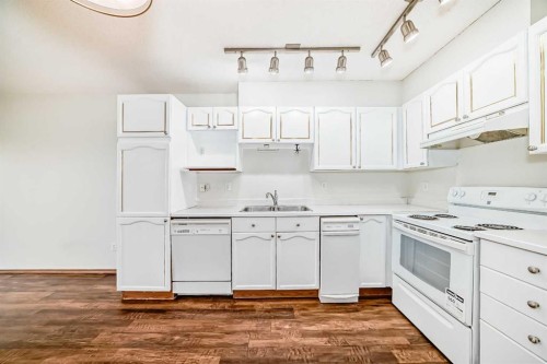 304-7 Somervale View Sw, Calgary, AB - Indoor Photo Showing Kitchen With Double Sink