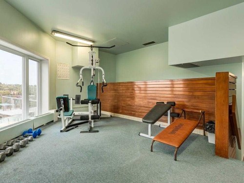 160-310 8 Street Sw, Calgary, AB - Indoor Photo Showing Gym Room