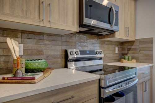 409-245 Edith Place Nw, Calgary, AB - Indoor Photo Showing Kitchen