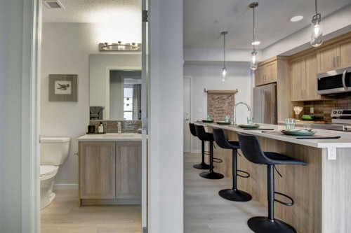 409-245 Edith Place Nw, Calgary, AB - Indoor Photo Showing Kitchen