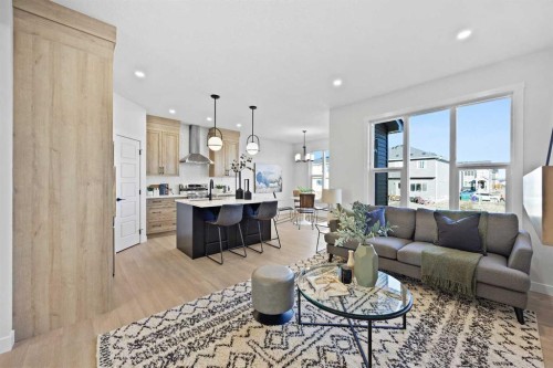 64 Fireside Common, Cochrane, AB - Indoor Photo Showing Living Room