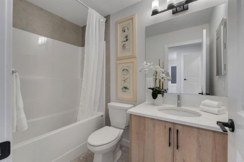 351 Fireside Drive, Cochrane, AB - Indoor Photo Showing Bathroom