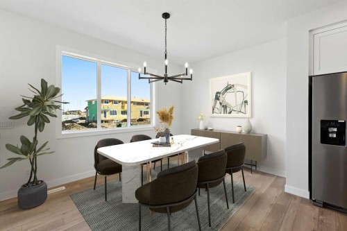 414 River Avenue, Cochrane, AB - Indoor Photo Showing Dining Room