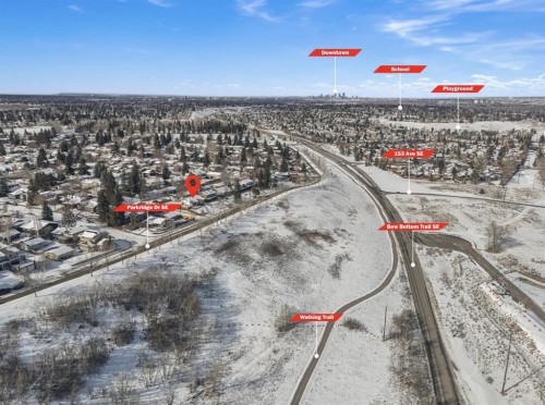 611 Parkridge Drive Se, Calgary, AB - Outdoor With View