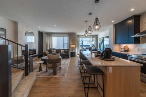 203 Lucas Common Nw, Calgary, AB - Indoor Photo Showing Kitchen With Upgraded Kitchen