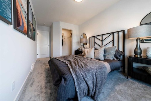 203 Lucas Common Nw, Calgary, AB - Indoor Photo Showing Bedroom