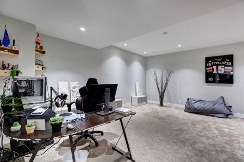 152 Mike Ralph Way Sw, Calgary, AB - Indoor Photo Showing Office