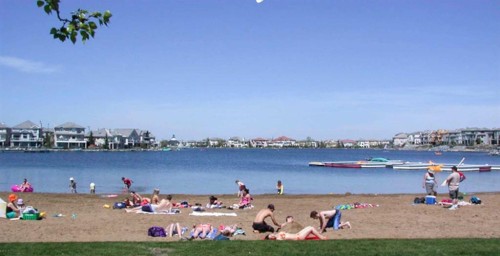 14954 Mt Mckenzie Drive Se, Calgary, AB - Outdoor With Body Of Water With View