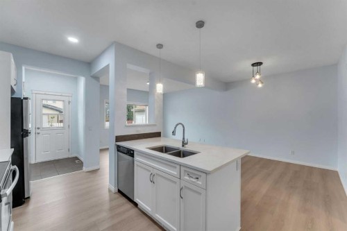 20 Copperpond Grove Se, Calgary, AB - Indoor Photo Showing Kitchen With Double Sink