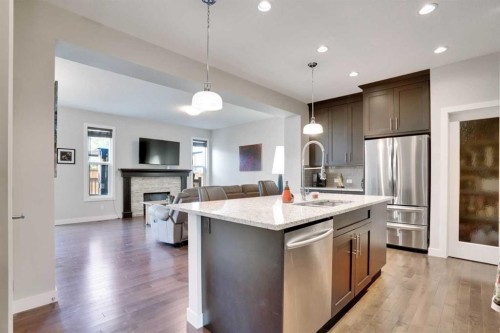 139 Legacy Circle Se, Calgary, AB - Indoor Photo Showing Kitchen With Upgraded Kitchen