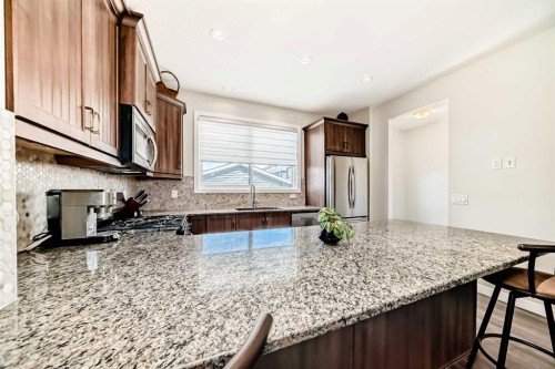 77 Red Sky Way Ne, Calgary, AB - Indoor Photo Showing Kitchen With Upgraded Kitchen