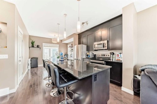29 Skyview Point Link Ne, Calgary, AB - Indoor Photo Showing Kitchen With Stainless Steel Kitchen With Upgraded Kitchen