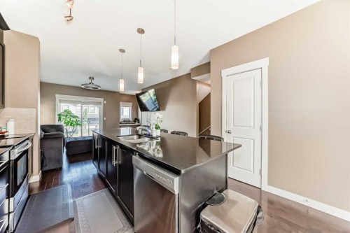 29 Skyview Point Link Ne, Calgary, AB - Indoor Photo Showing Kitchen With Upgraded Kitchen