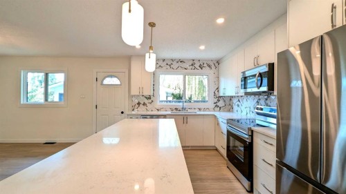103 Haverhill Road Sw, Calgary, AB - Indoor Photo Showing Kitchen With Upgraded Kitchen