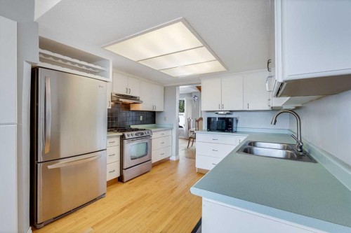 33-228 Theodore Place Nw, Calgary, AB - Indoor Photo Showing Kitchen With Double Sink