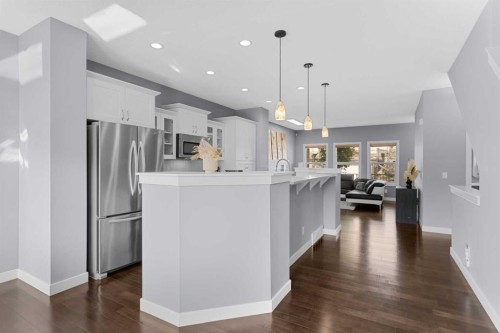 172 Evanspark Gardens Nw, Calgary, AB - Indoor Photo Showing Kitchen With Upgraded Kitchen
