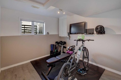 246 Arbour Grove Close Nw, Calgary, AB - Indoor Photo Showing Gym Room