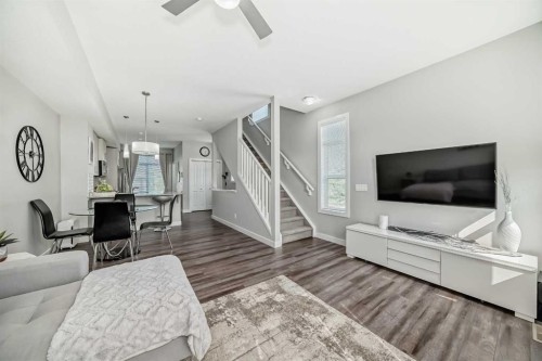 63 Legacy Path Se, Calgary, AB - Indoor Photo Showing Living Room