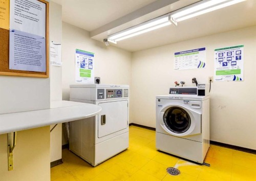308-8604 48 Avenue Nw, Calgary, AB - Indoor Photo Showing Laundry Room