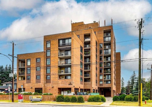 308-8604 48 Avenue Nw, Calgary, AB - Outdoor With Balcony With Facade