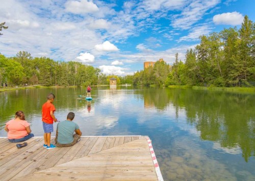 308-8604 48 Avenue Nw, Calgary, AB - Outdoor With Body Of Water With View