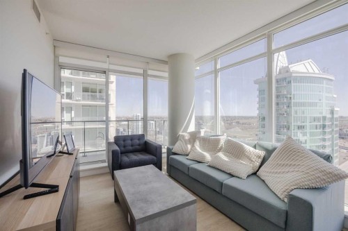 3004-1188 3Rd Street Se, Calgary, AB - Indoor Photo Showing Living Room