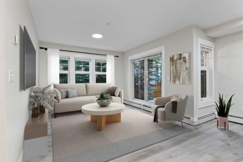 3112-11 Mahogany Row Se, Calgary, AB - Indoor Photo Showing Living Room