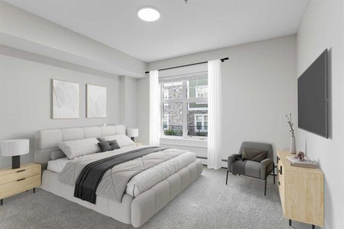 3112-11 Mahogany Row Se, Calgary, AB - Indoor Photo Showing Bedroom