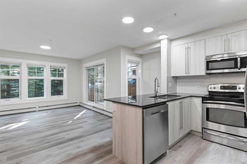 3112-11 Mahogany Row Se, Calgary, AB - Indoor Photo Showing Kitchen With Upgraded Kitchen