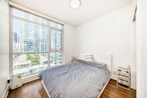 1202-550 Riverfront Avenue Se, Calgary, AB - Indoor Photo Showing Bedroom