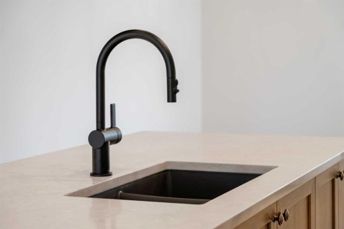 8349 8 Avenue Sw, Calgary, AB - Indoor Photo Showing Kitchen With Double Sink