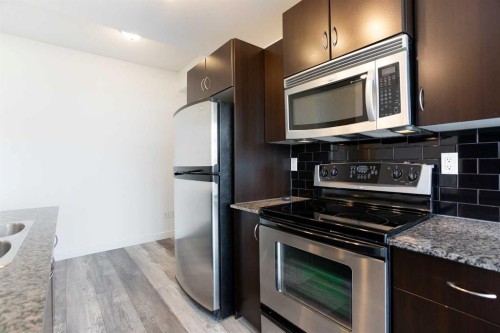 6508-11811 Lake Fraser Drive Se, Calgary, AB - Indoor Photo Showing Kitchen With Double Sink