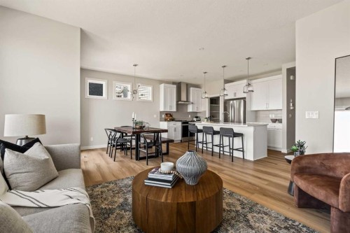1168 Iron Ridge Avenue, Crossfield, AB - Indoor Photo Showing Living Room