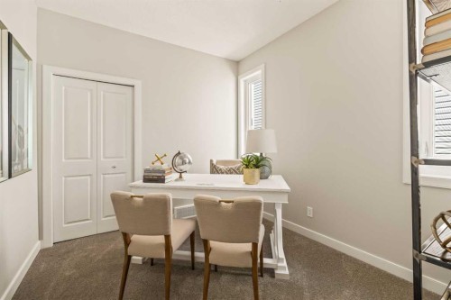 1168 Iron Ridge Avenue, Crossfield, AB - Indoor Photo Showing Dining Room