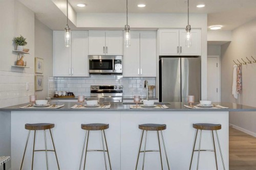 1111-15126 37 Street Sw, Calgary, AB - Indoor Photo Showing Kitchen With Upgraded Kitchen